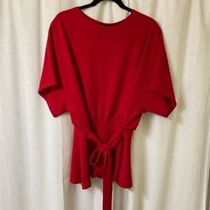 Short sleeve peplum top size 14